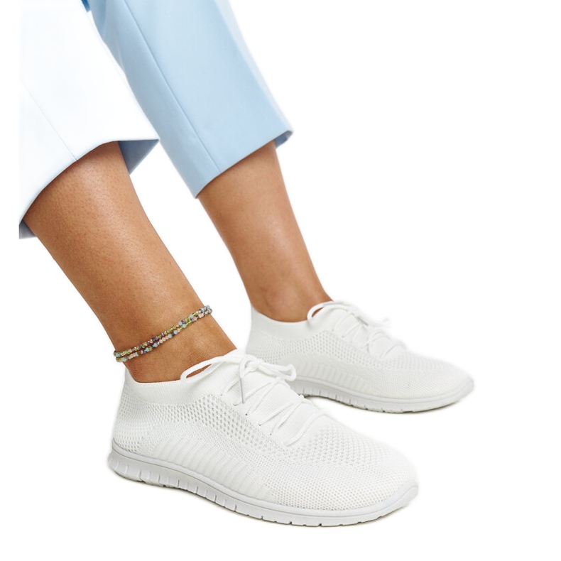 Tênis Zahira de tecido branco