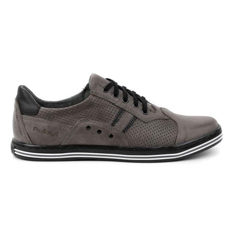 Polbut Sapatos casuais masculinos 1801P, cinza