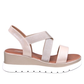 Sandálias de cunha Caden Gold dourado Sandálias de cunha Caden Gold dourado