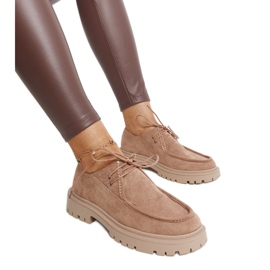 Sapatos clássicos Keiko em camurça marrom