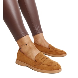 Mocassins Nibras em camurça marrom