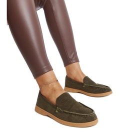 Sapatos de camurça verde escuro da Rumay