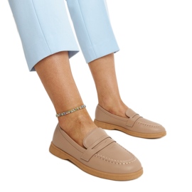 Mocassins Nawrah clássicos marrons castanho