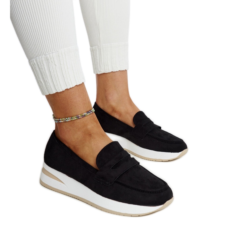 Calçado desportivo Venla em camurça preta preto