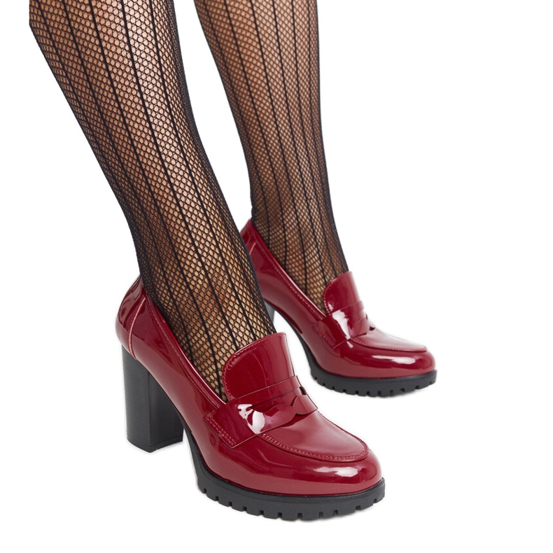 Sapatos vermelhos de patente com salto alto Licoletta Sapatos vermelhos de patente com salto alto Licoletta