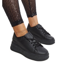 Calçado desportivo preto com plataforma Ottavia preto