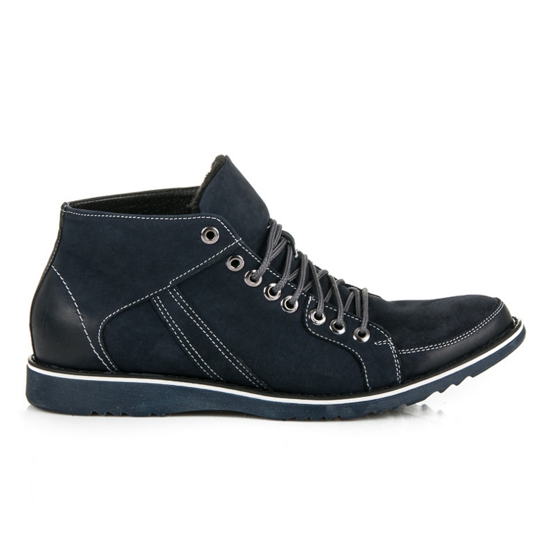 Lucca Sapatos Masculinos Confortáveis azul