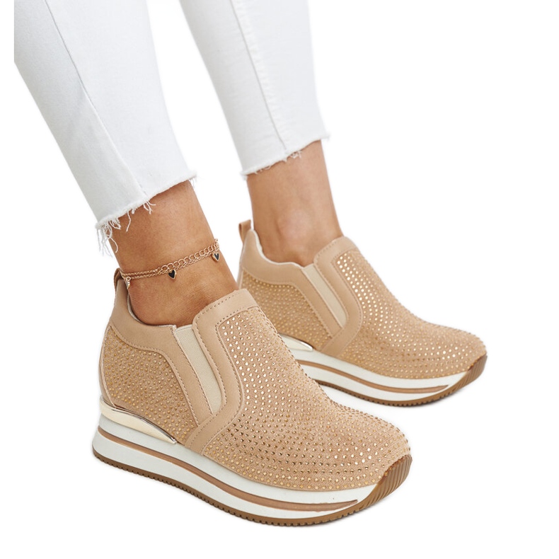 Tênis de cunha Cadelaria marrom castanho