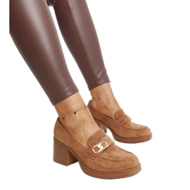 Sapatos de salto alto Aludra castanhos marrom