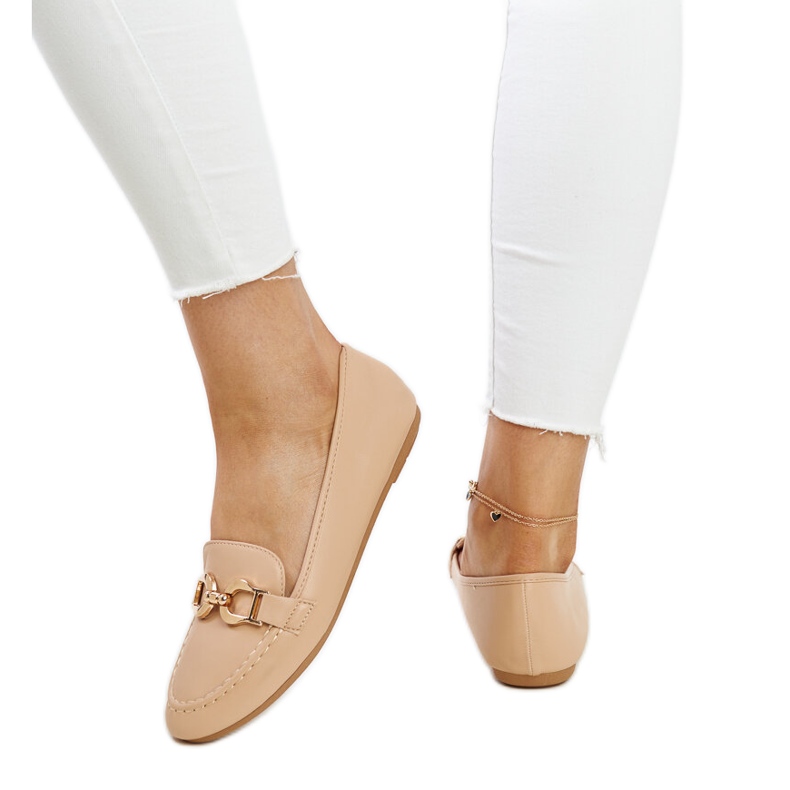 Mocassins bege com fivela Najla