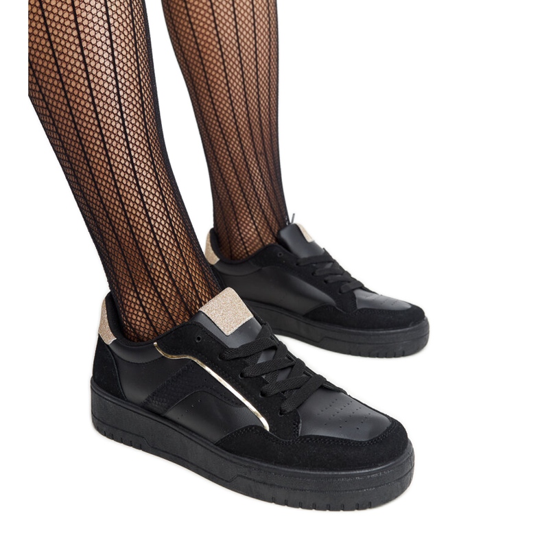 Tênis plataforma preto Walda