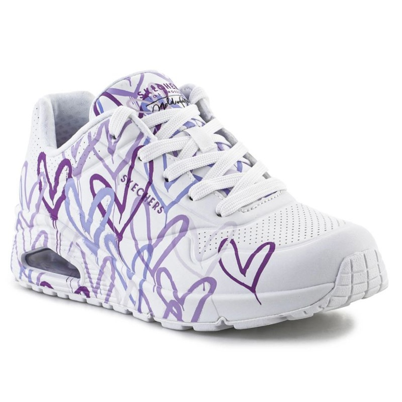 Sapatos Skechers JGoldcrown Uno Lite - Spread the Love W 155507-WLPR branco