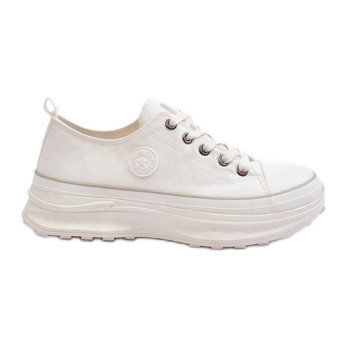 Tênis feminino com sola maciça Big Star NN274126 branco