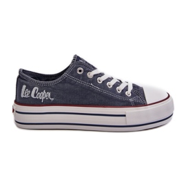 Tênis feminino com sola grossa Lee Cooper LCW-24-31-2220 Azul marinho