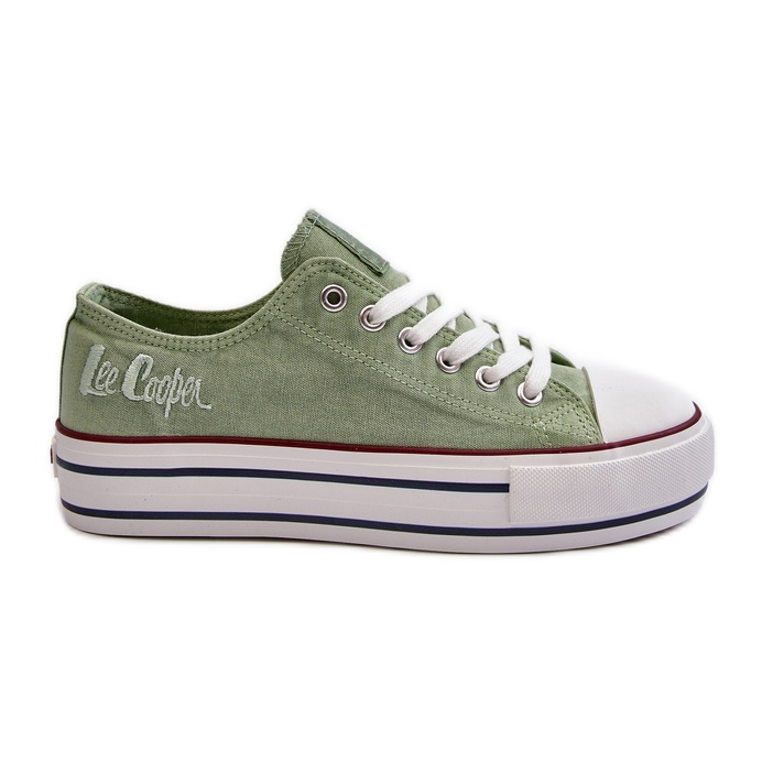 Tênis feminino com sola grossa Lee Cooper LCW-24-31-2217 Verde