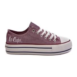 Tênis feminino com sola grossa Lee Cooper LCW-24-31-2219 Roxo tolet