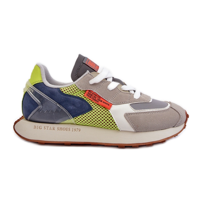 Tênis esportivo masculino Memory Foam System Big Star NN174344 cinza