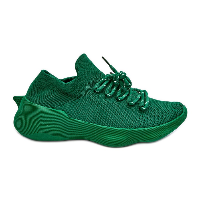 Calçado desportivo feminino slip-on verde Juhitha