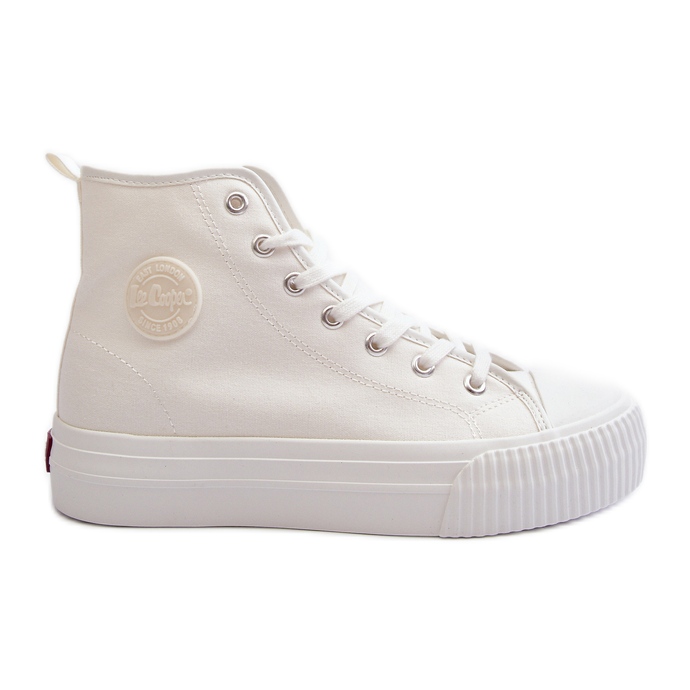 Tênis cano alto feminino Lee Cooper LCW-24-02-2132 branco