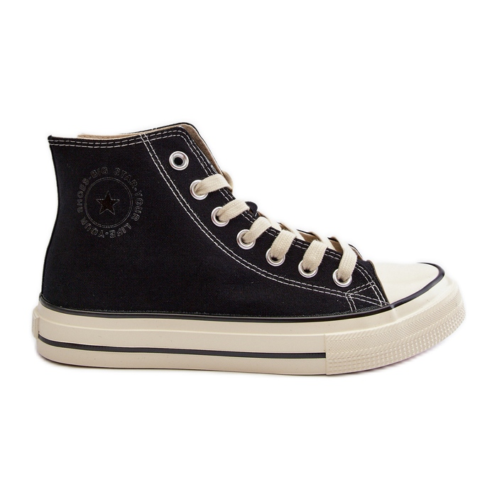 Tênis alto feminino Big Star NN274283 preto