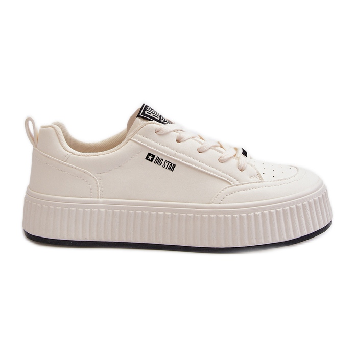 Tênis plataforma feminino Big Star NN274254 branco