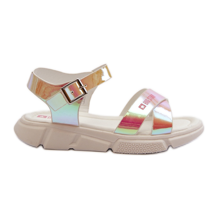 Sandálias femininas Big Star NN374263 multicoloridas multicolorido