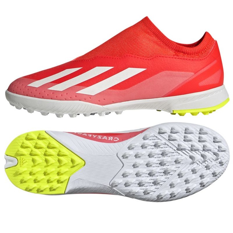 Chuteiras Adidas X Crazyfast League Ll Tf Jr IF0687 vermelho