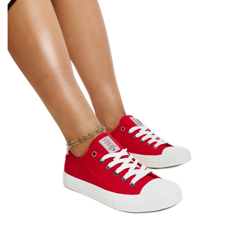 Tênis Cross Jeans feminino vermelho