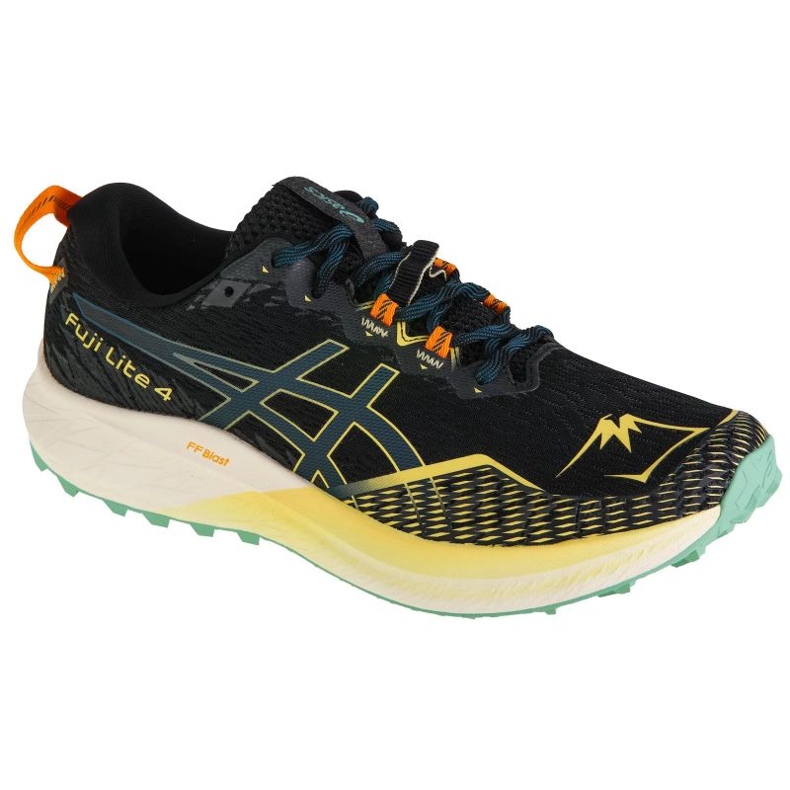 Tênis de corrida Asics Fuji Lite 4 M 1011B698-002 preto