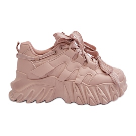 Tênis feminino com sola robusta, rosa Ellerai