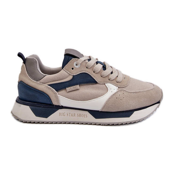 Tênis masculino Memory Foam System Big Star NN174348 cinza