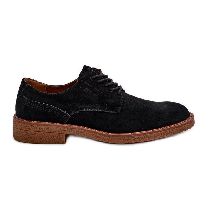 Sapatos masculinos de camurça Big Star NN174212 pretos
