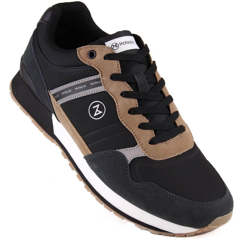Calçado esportivo de couro McKeylor JAN289A, preto