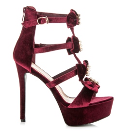 Vices Sandálias na plataforma vermelho Vices Sandálias na plataforma vermelho