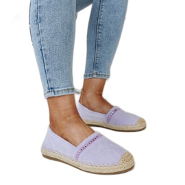 Alpercatas roxas com strass Abia tolet