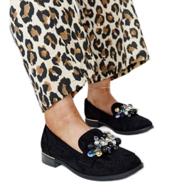 Mocassins pretos com decorações Dahera preto