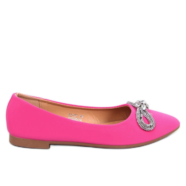 Sapatilhas com zircões Duvall Fuchsia rosa