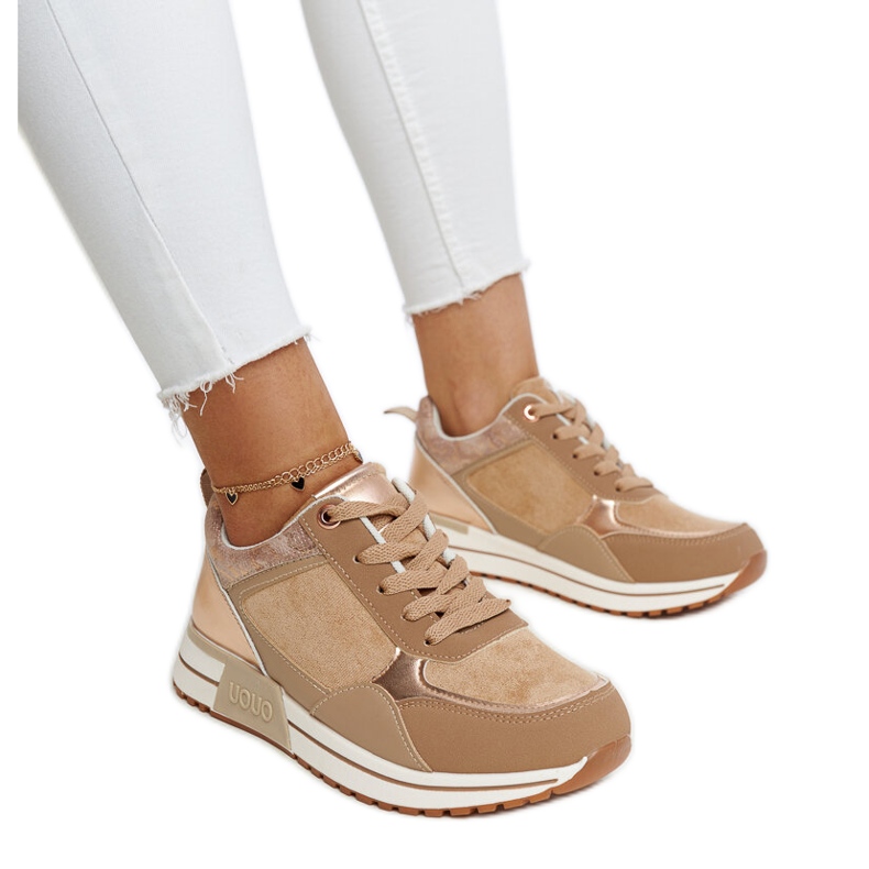 Tênis marrons na plataforma Kerttu castanho