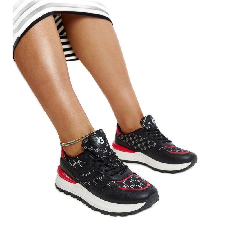 Tênis esportivos pretos M8857 PRETO