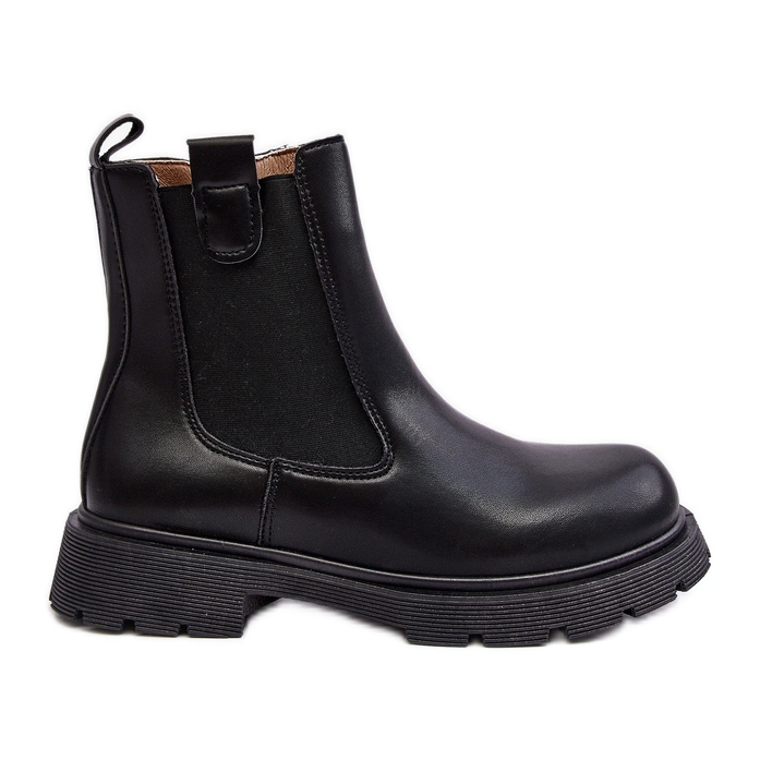 Botas Chelsea femininas com zíper, Ramhel Preto