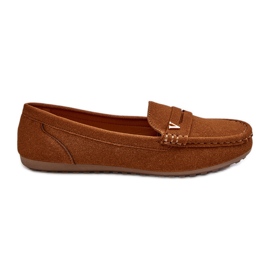 Mocassins clássicos femininos Camel Iramarie marrom