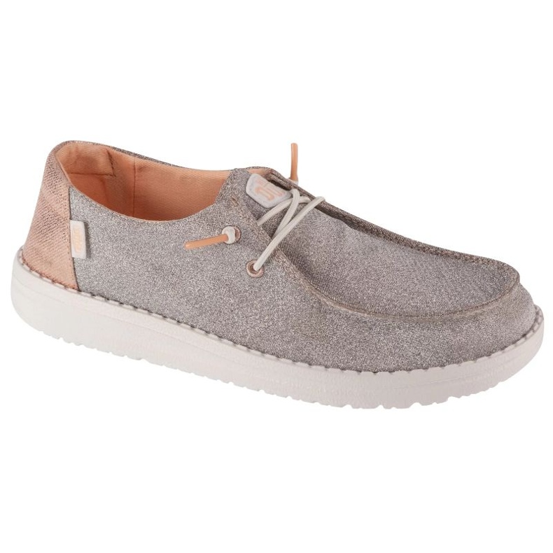Hey Dude Ei cara Wendy Metallic Sparkle W 41082-7D9 sapatos dourado