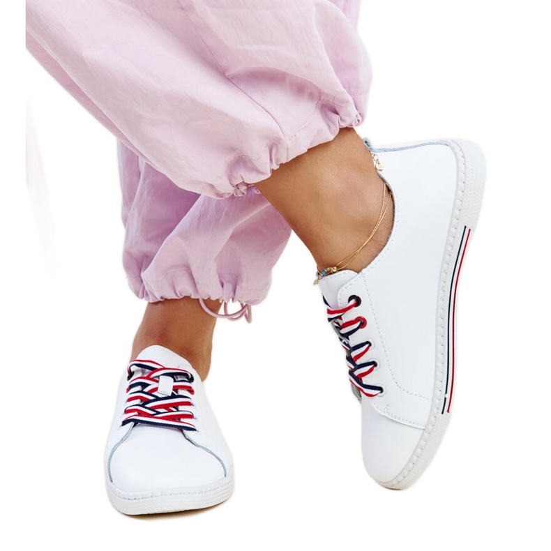 Tênis Vinceza de couro branco