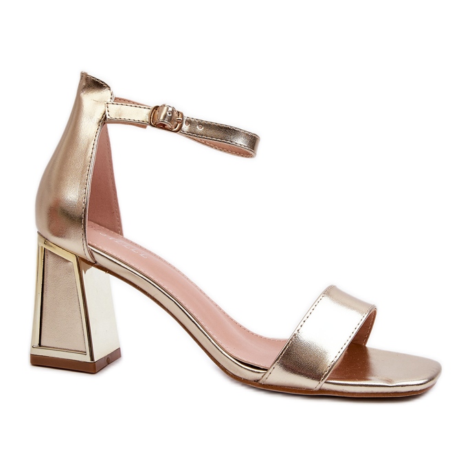Sandálias de salto alto Pholia douradas dourado