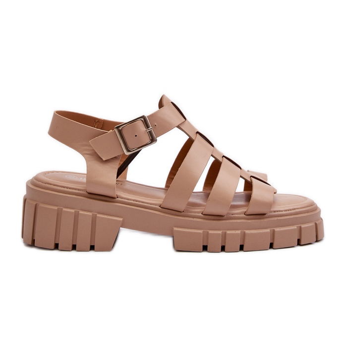 Sandálias Romanas Femininas Bege Rosarose