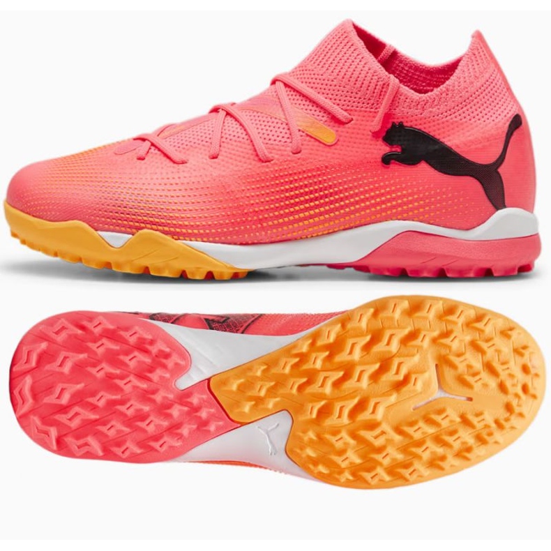 Chuteiras Puma Future 7 Match Tt + Mid Jr 107731-03 rosa