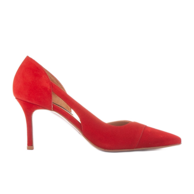 Marco Shoes Salto alto Martini vermelho