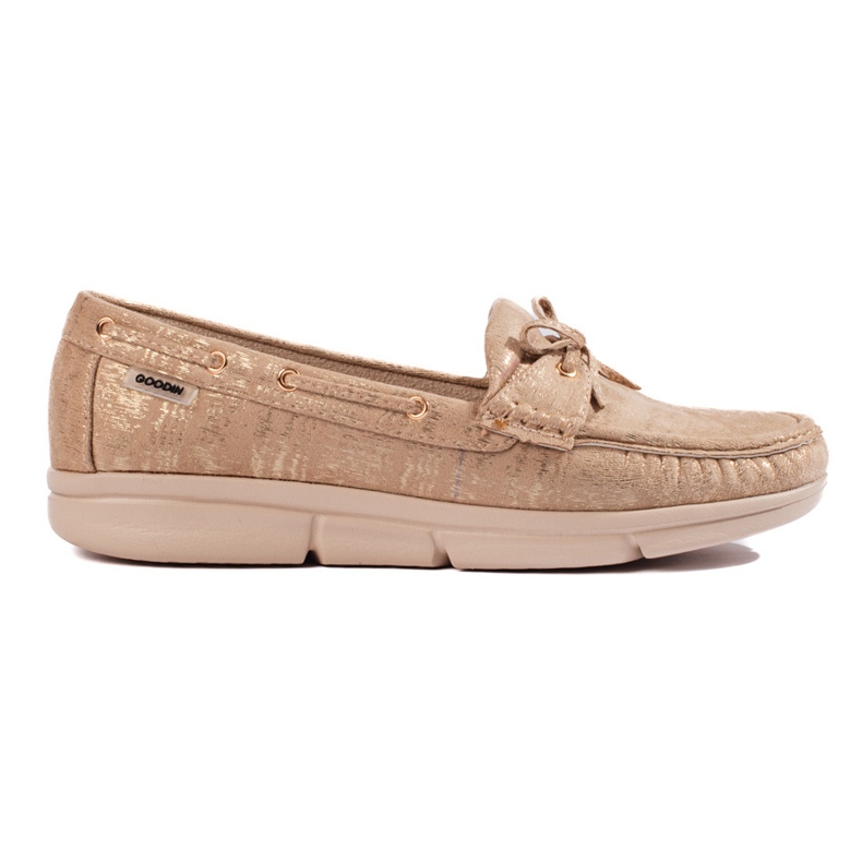 Goodin Mocassins femininos bege confortáveis