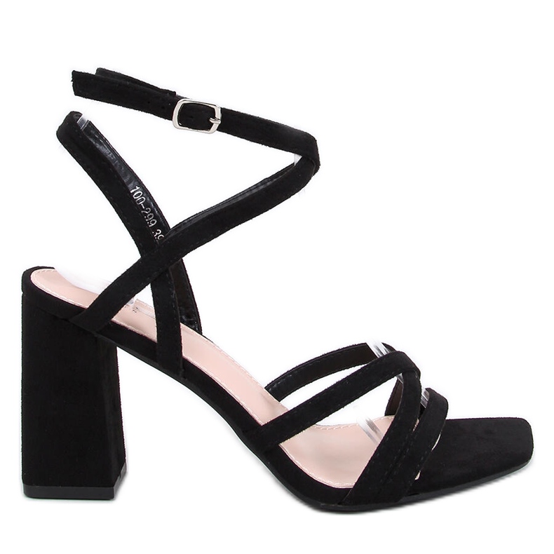 Divoi Sandálias pretas de salto alto preto