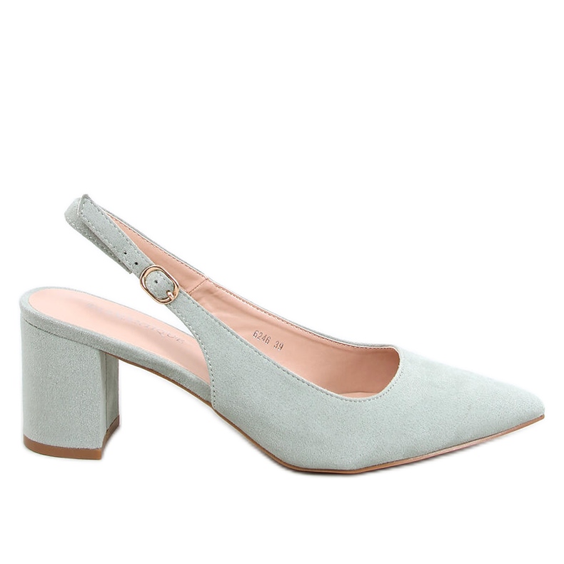 Sapatos de salto aberto Soheil Green verde